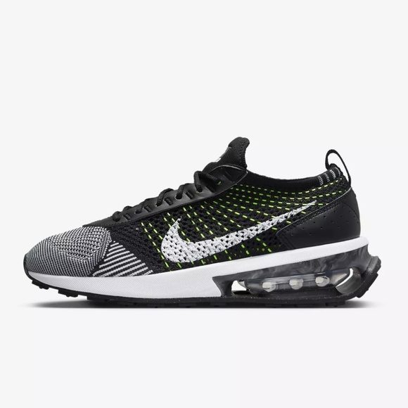 Nike Air Max Flyknit Racer Oreo Black White Volt DM9073-002 Women’s Size 9 - Picture 1 of 3